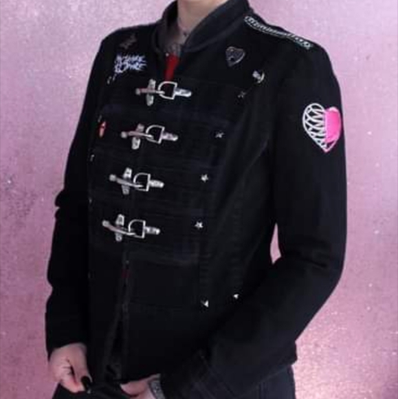 SOLD! W/ free ChemRo tee! BlackParade Pt.2- TRIPP Nyc upcycled MyChemRo gothic - Picture 4 of 16